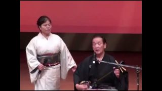 【シマ唄動画紹介】一切り朝花節　岩城吉成　向江登美江　奄美民謡　奄美シマ唄　amami【字幕】