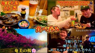【奄美居酒屋動画紹介】奄美の桜を観て、夜は古仁屋街でハシゴ4軒呑み歩き　前編
