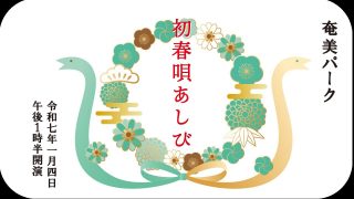 【シマ唄動画紹介】奄美パーク 初春唄あしび