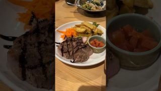 【沖縄居酒屋動画紹介】松江市で味わえる【沖縄酒家 島球】アグー豚のステーキ#shortsvideo #沖縄料理 #松江 #居酒屋