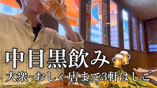 【沖縄居酒屋動画紹介】中目黒駅で居酒屋開拓！｜大衆感ある飲み屋からおしゃれ居酒屋まで飲み歩き｜グルメ