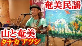 【シマ唄動画紹介】山と奄美(奄美賛歌)　タナカアツシ　奄美歌謡　amami【字幕】