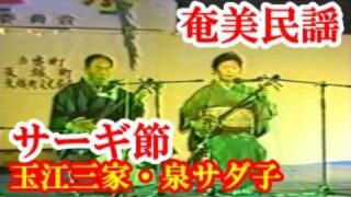【シマ唄動画紹介】サーギ(鷺)節　玉江三家(浅間)　奄美民謡　徳之島シマ唄　amami【字幕】