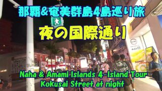 【シマ唄動画紹介】那覇&奄美群島4島巡り旅★夜の国際通り・Naha & Amami Islands 4-Island Tour★Kokusai Street at night