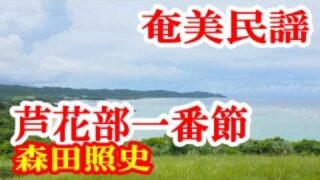 【シマ唄動画紹介】芦花部一番節　森田照史　奄美民謡　奄美シマ唄　amami【字幕】