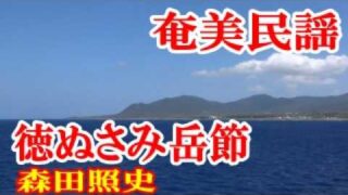 【シマ唄動画紹介】徳ぬさみ岳節　森田照史　奄美民謡　奄美シマ唄　amami【字幕】