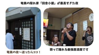 【奄美居酒屋動画紹介】食べて飲んで歌って踊って最強居酒屋～奄美の夜　迷ったらココ！田舎小屋（よ～りよ～り）