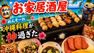 【沖縄居酒屋動画紹介】【電気七輪！】串焼きと沖縄おつまみ🏝️【沖縄料理】