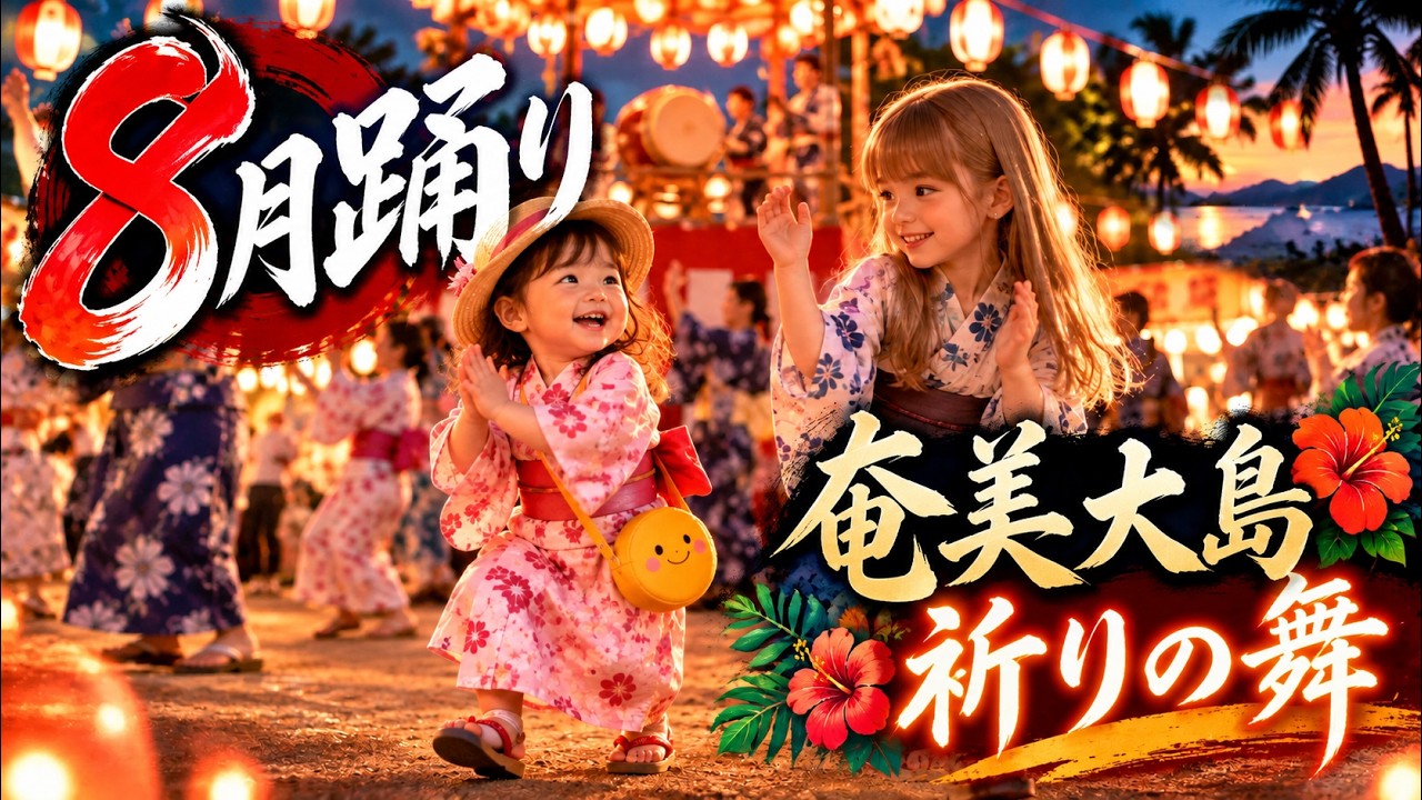 【シマ唄動画紹介】【奄美大島　8月踊り】五穀豊穣への感謝と集落の繁栄を願う心　奄美大島/沖縄/島唄/オールディーズ/ブルース/昭和歌謡/追憶音楽/official music video
